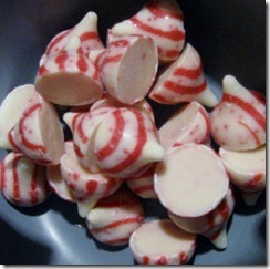 candy cane kisses.
