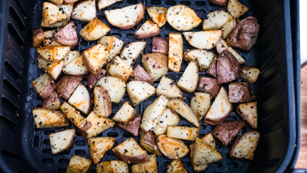 Air Fryer Red Potatoes. Photo Credit: Upstate Ramblings.