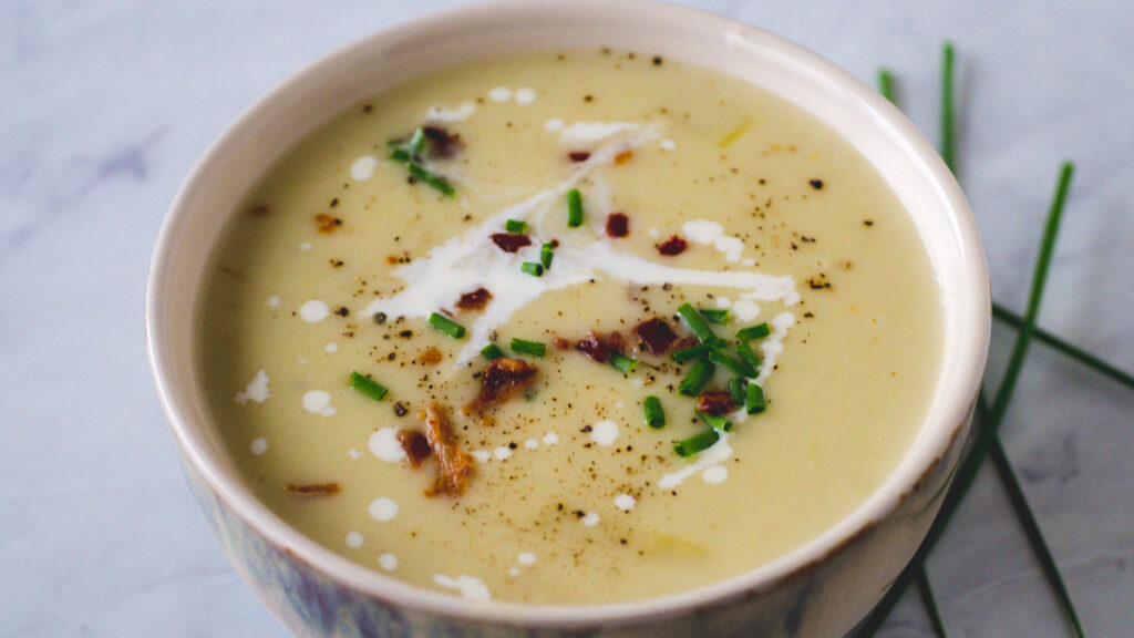 Baked Potato Soup. Photo Credit: Upstate Ramblings.