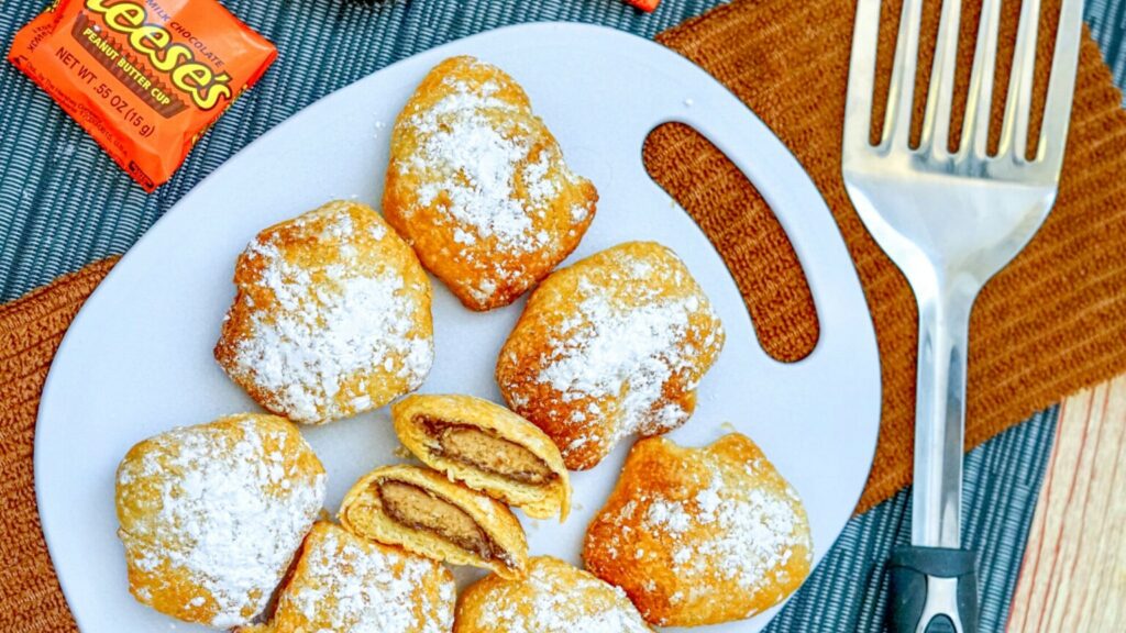 Air Fryer Reese's. Photo credit: Thrifty Jinx.
