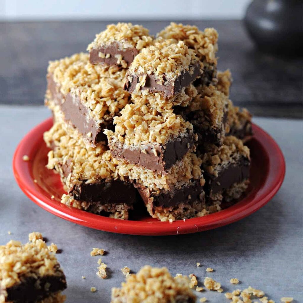 Chocolate Peanut Butter Oatmeal Bars. Photo credit: Sula and Spice.