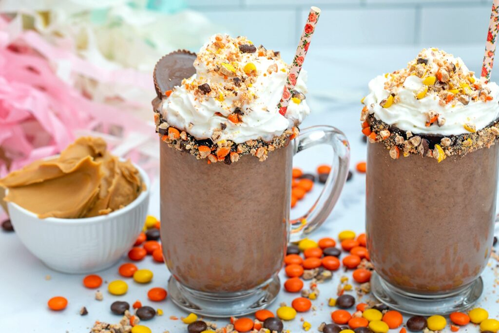 Peanut Butter Frozen Hot Chocolate. Photo credit: We Are Not Martha.