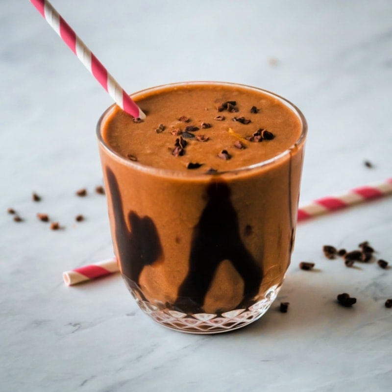 Chocolate Peanut Butter Smoothie. Photo credit: Upstate Ramblings.